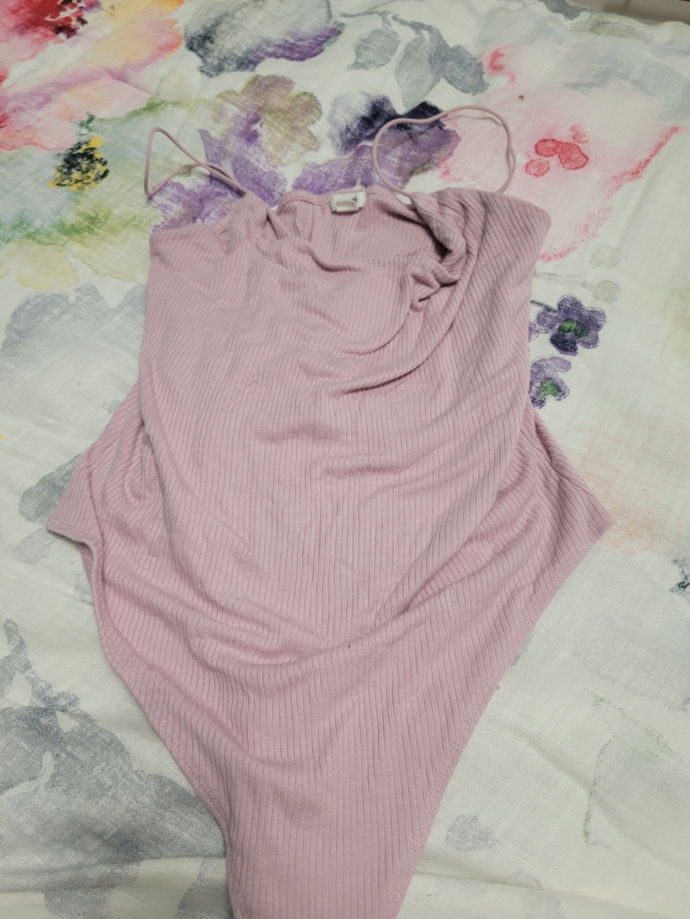 Garage Light Pink Spaghetti Strap ONEpiece